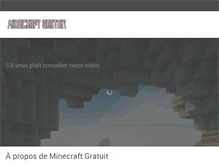 Tablet Screenshot of minecraftgratuitfr.com